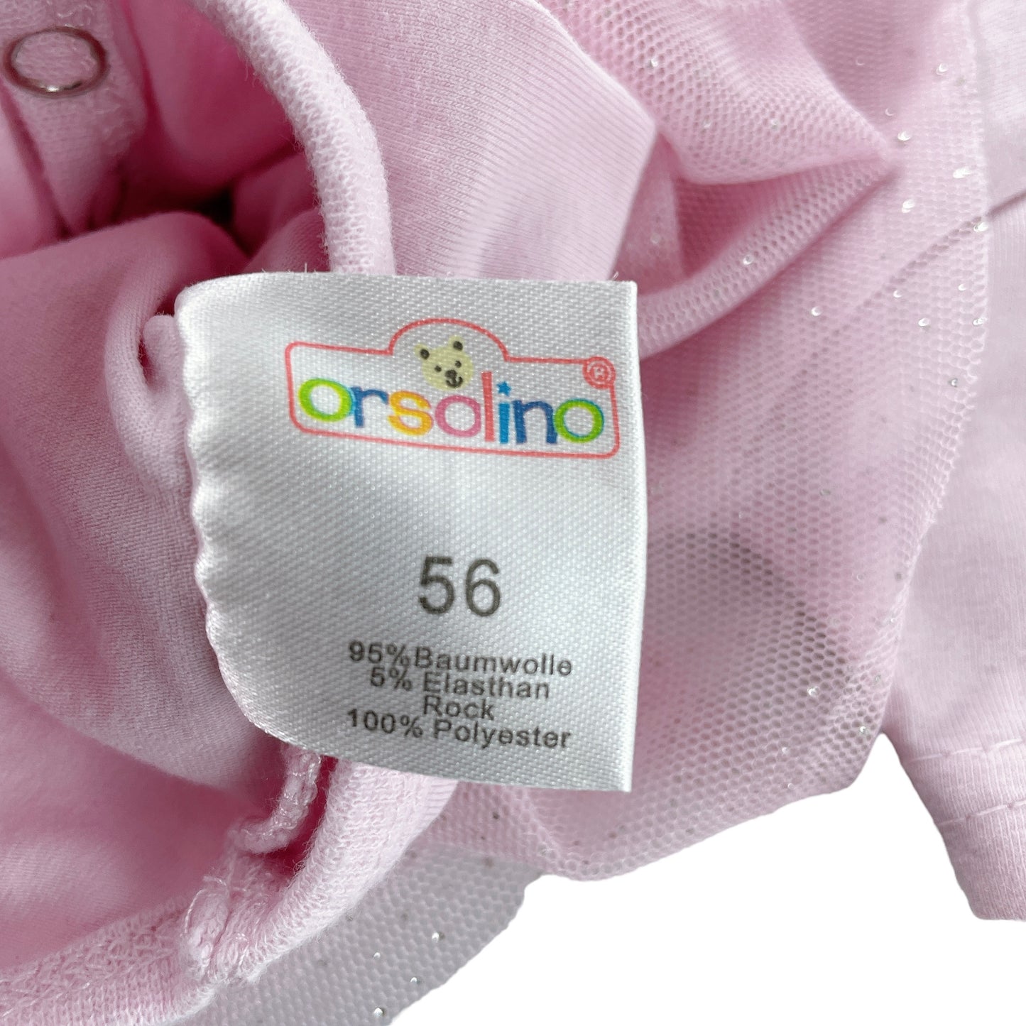Body-Kleidchen, Gr. 56, kurzarm, Rosa