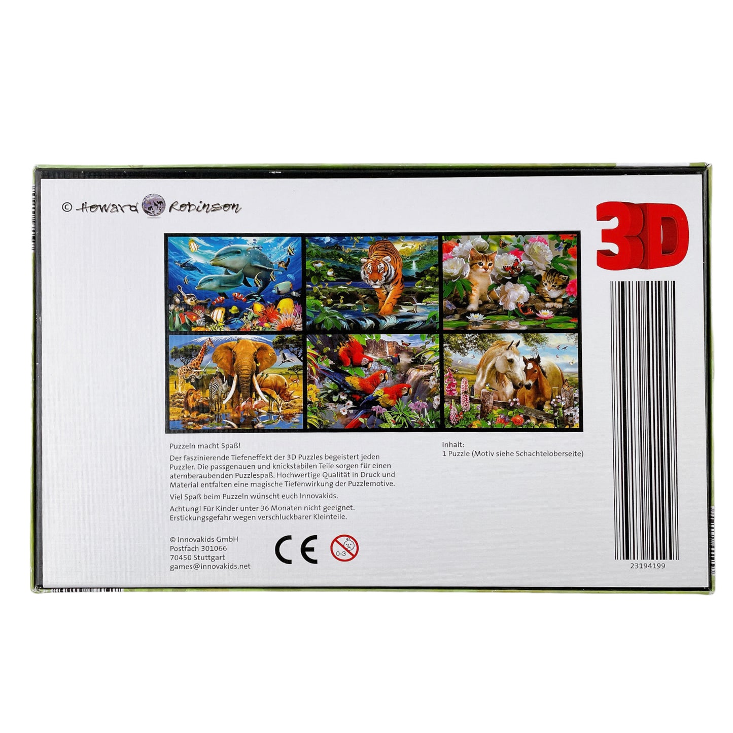 3D Puzzle Papageien, 500 Teile