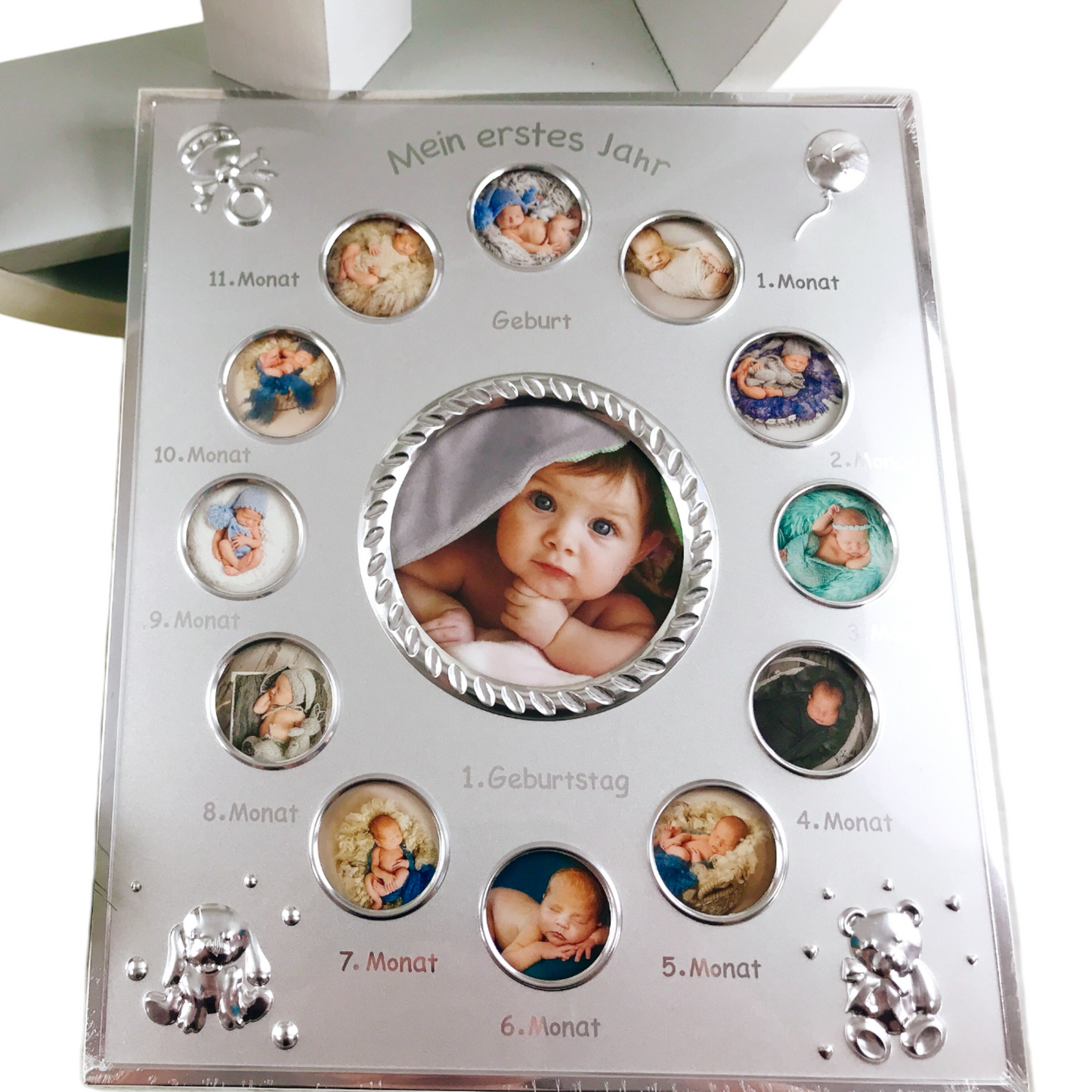 Bilderrahmen "Mein erstes Jahr", Silber, Geschenkidee