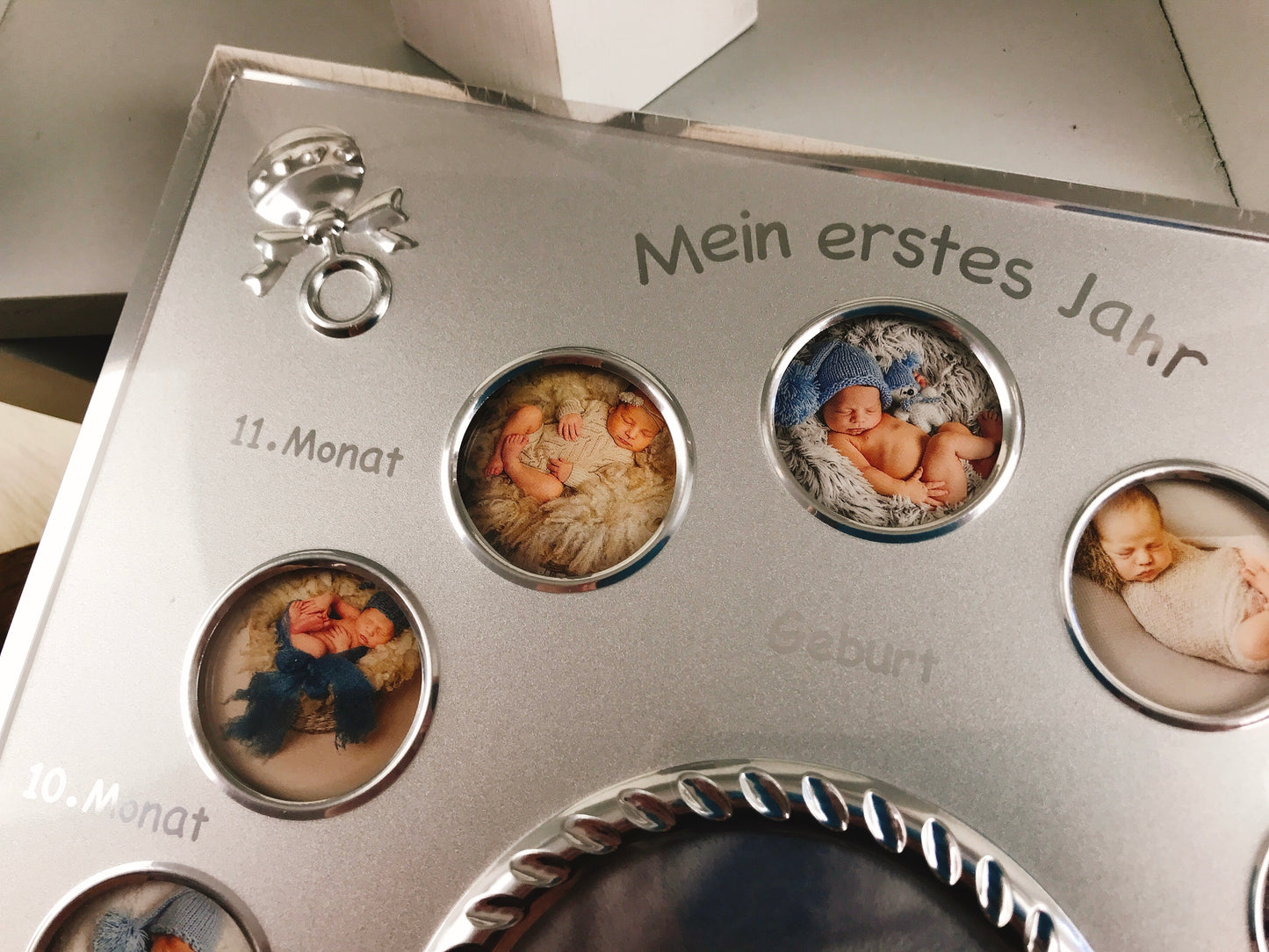 Bilderrahmen "Mein erstes Jahr", Silber, Geschenkidee