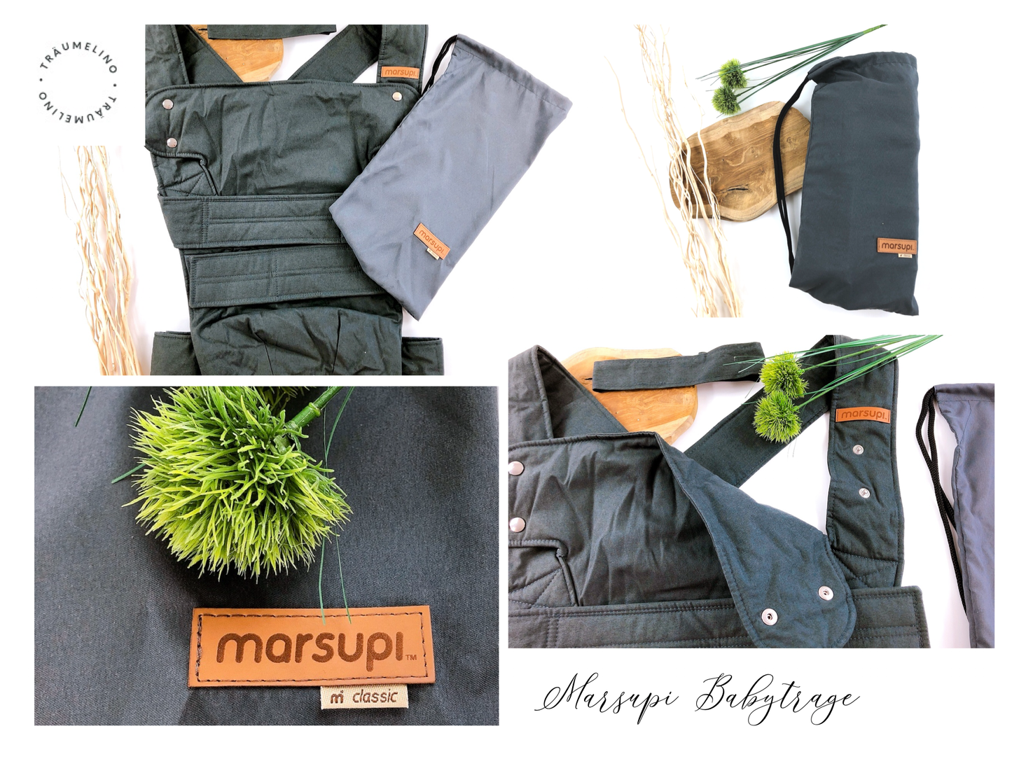 Marsupi Babytrage, grau