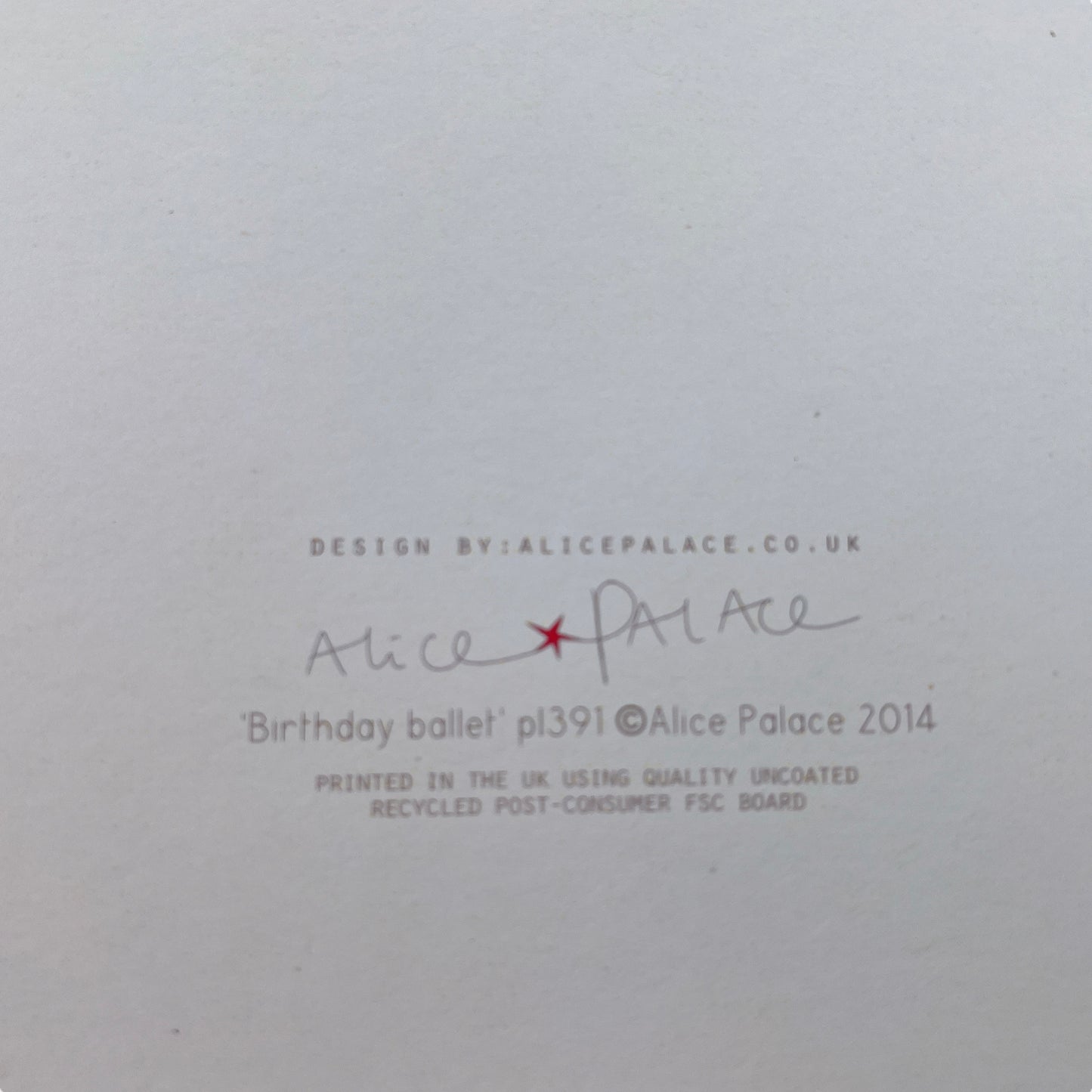 Alice Palace Karten Geburtstag, 12 Karten mit Umschlag