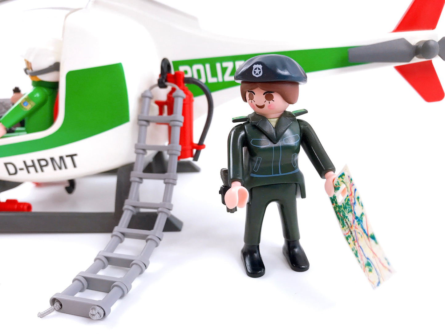 Playmobil 3907 Polizeihubschrauber D, 1997, vollständig