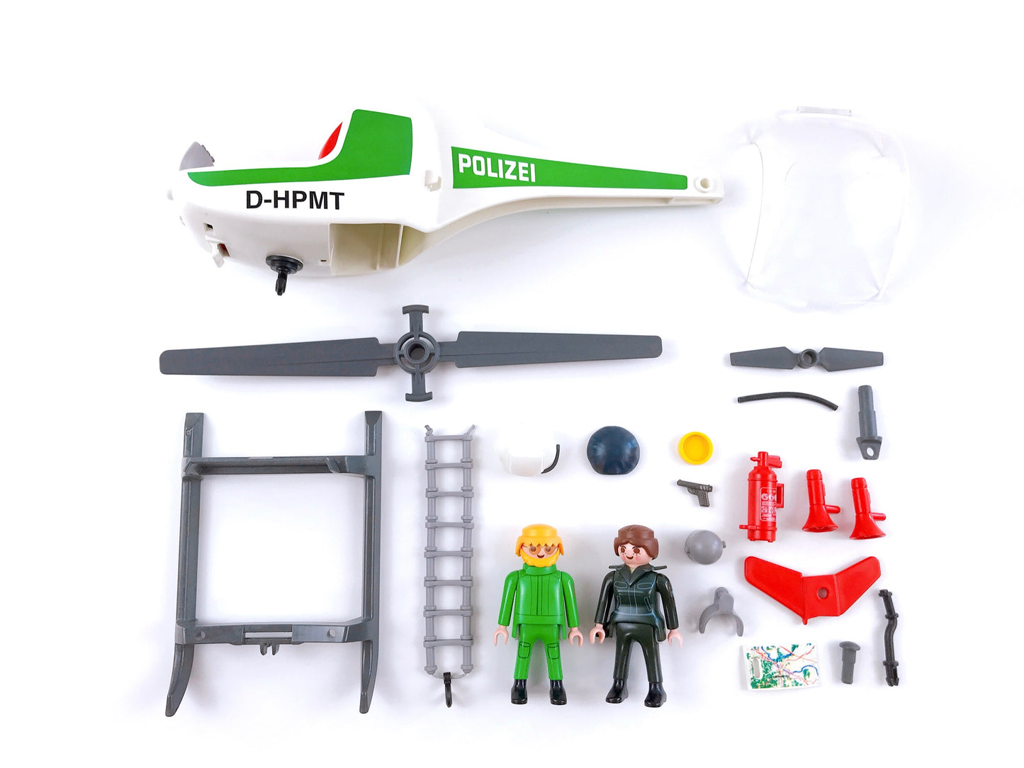Playmobil 3907 Polizeihubschrauber D, 1997, vollständig