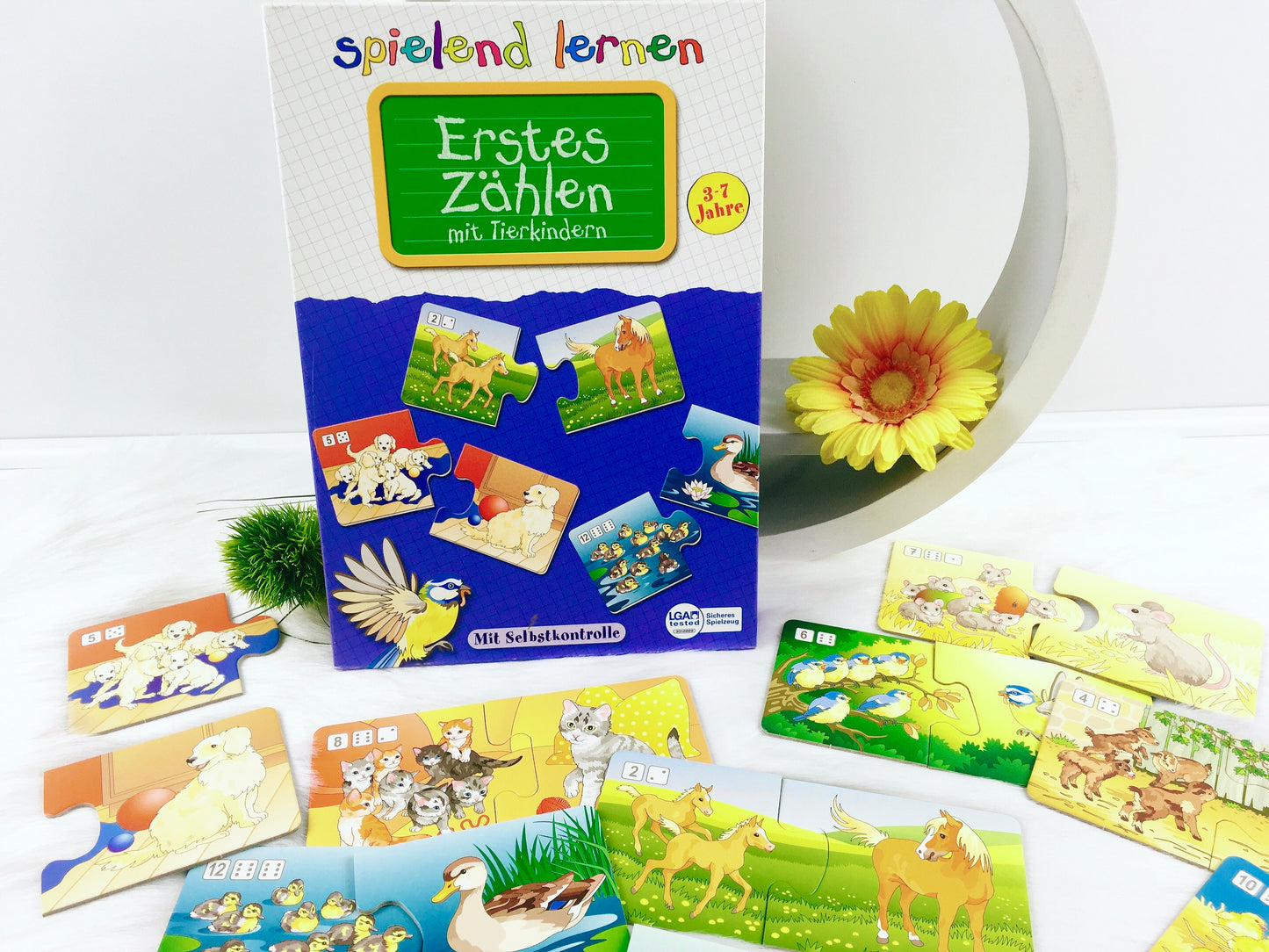 Erstes Zählen mit Tierkindern - Spielend Lernen