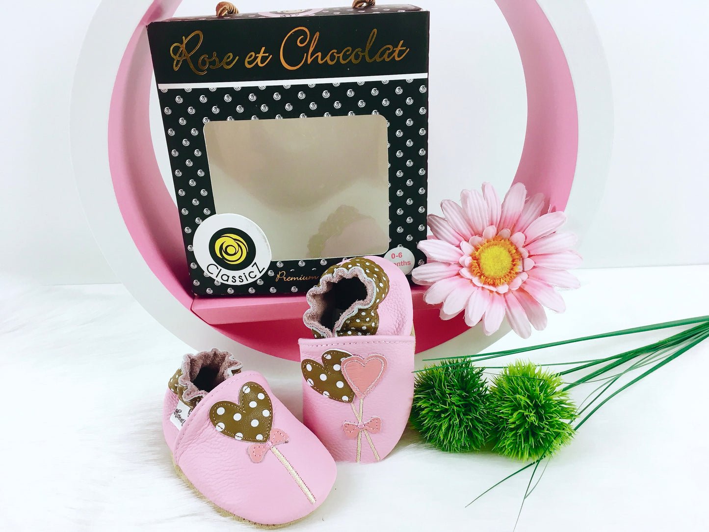 Rose et Chocolat Krabbelschuhe, Gr. 18/19