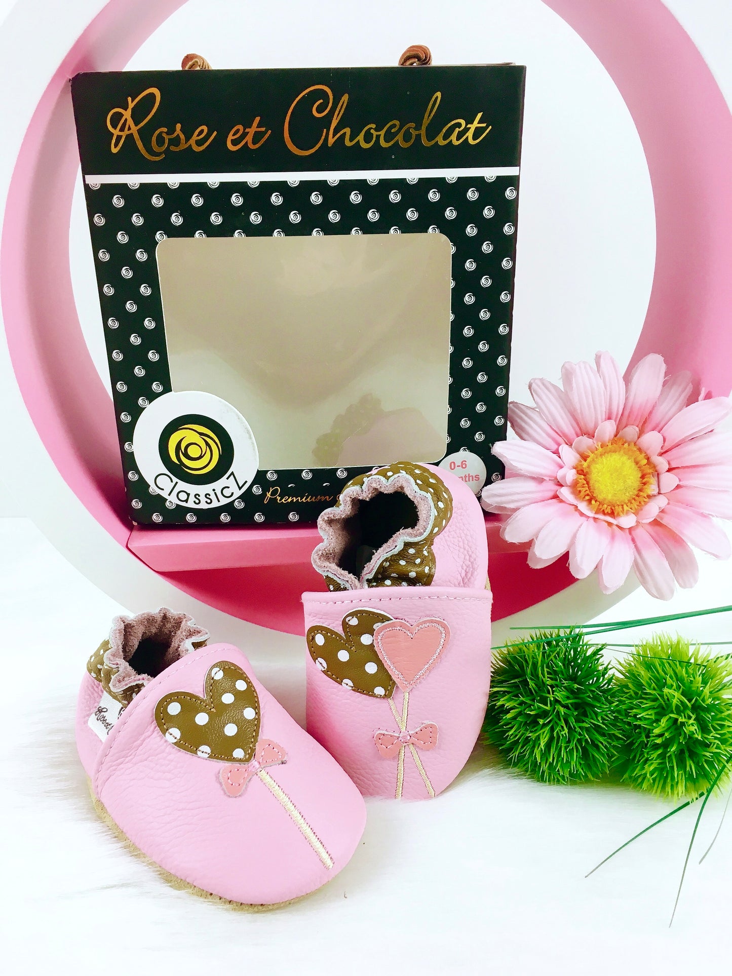 Rose et Chocolat Krabbelschuhe, Gr. 18/19