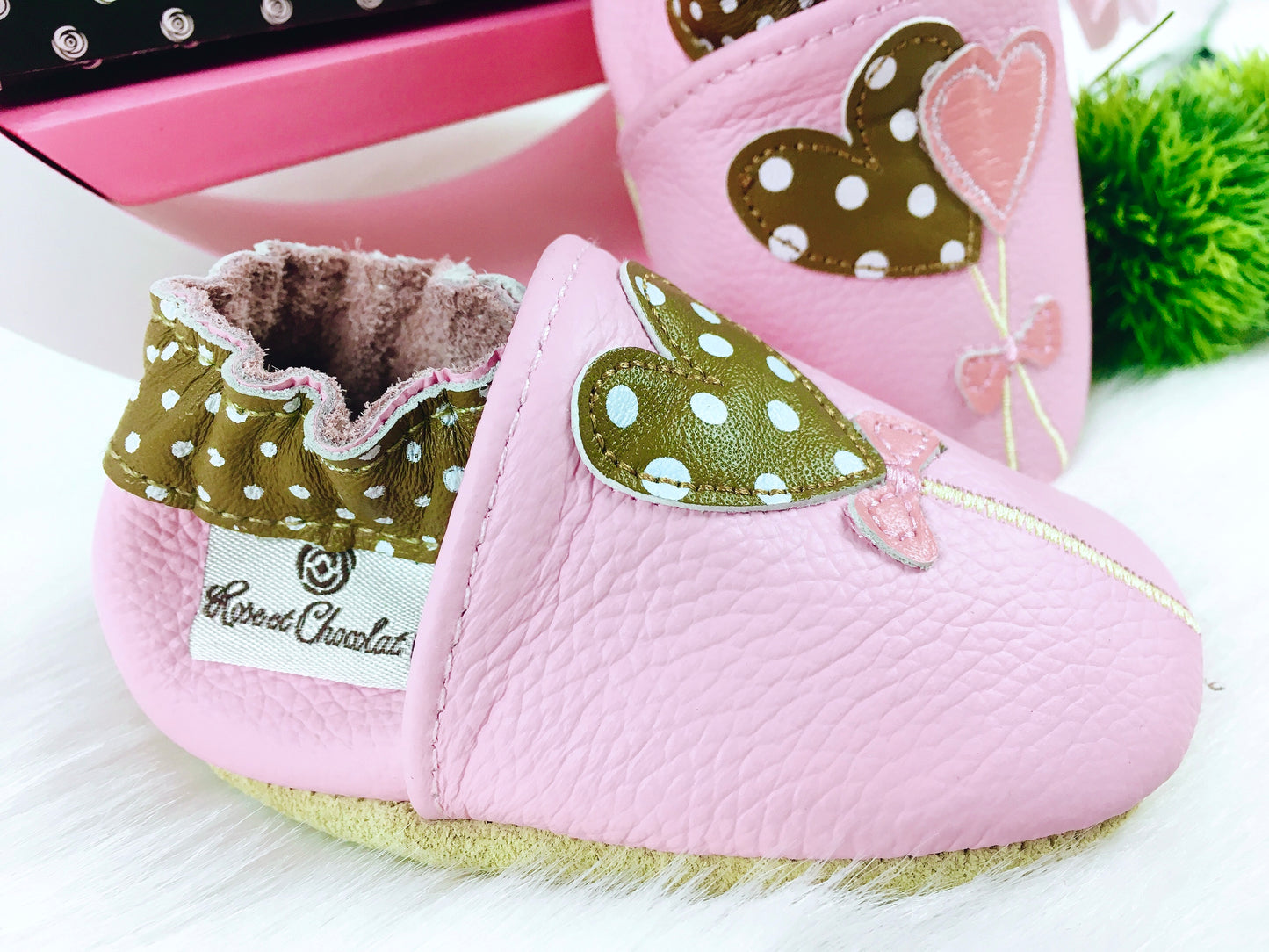 Rose et Chocolat Krabbelschuhe, Gr. 18/19