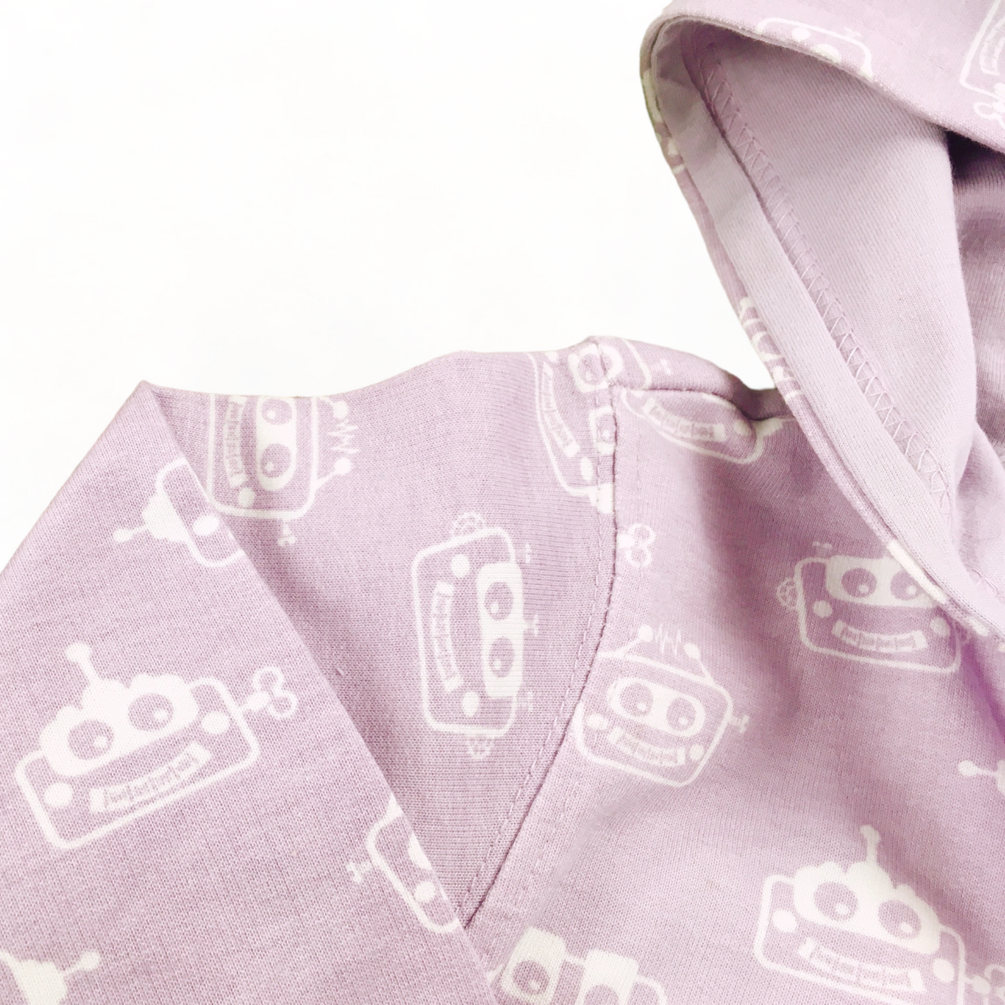 Sweatjacke mit Kapuze, lila