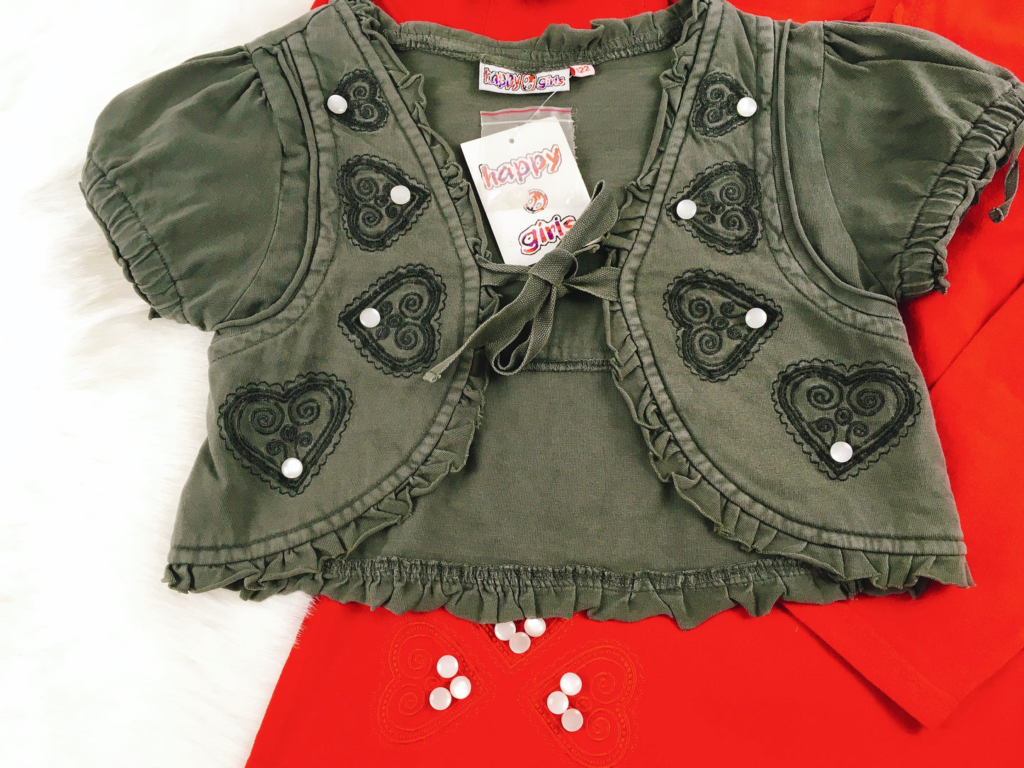 2er Set Weste + Langarm-Shirt, Gr. 128