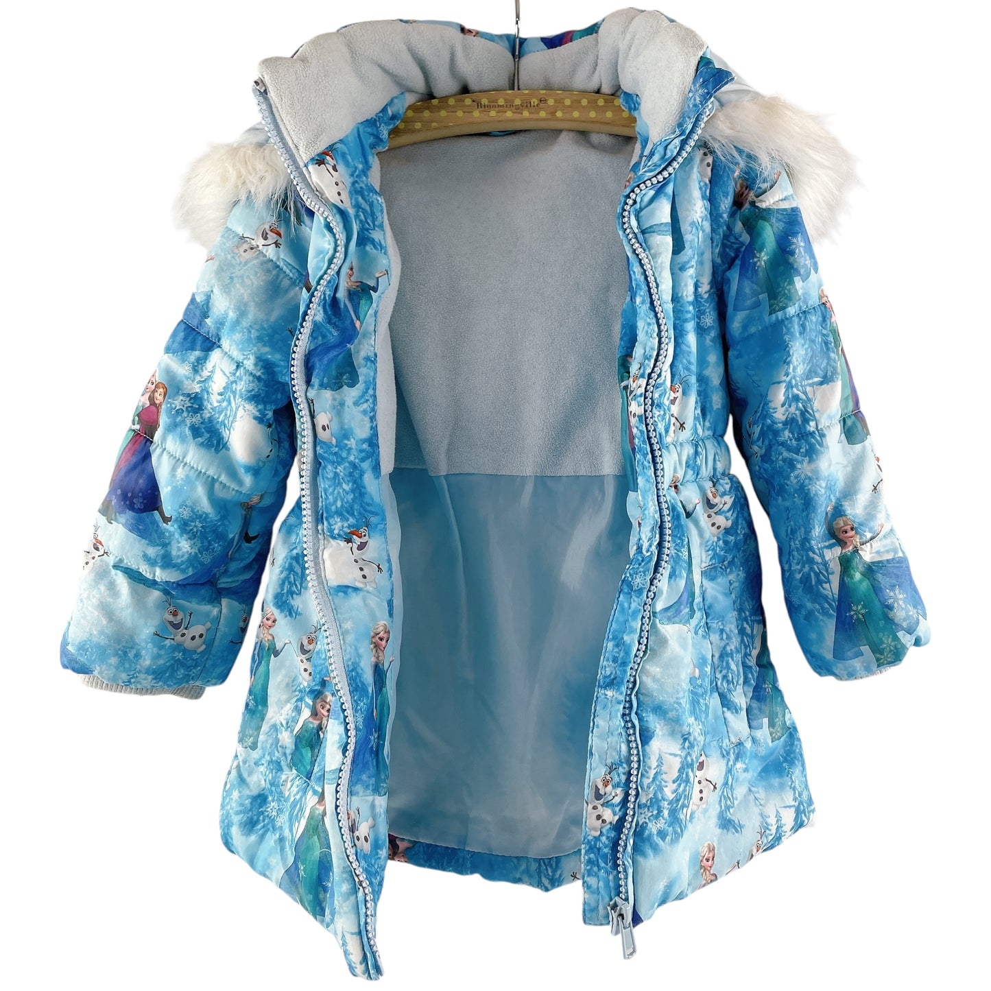 H&M Jacke gefüttert, Eiskönigin, Gr. 98, Kapuze