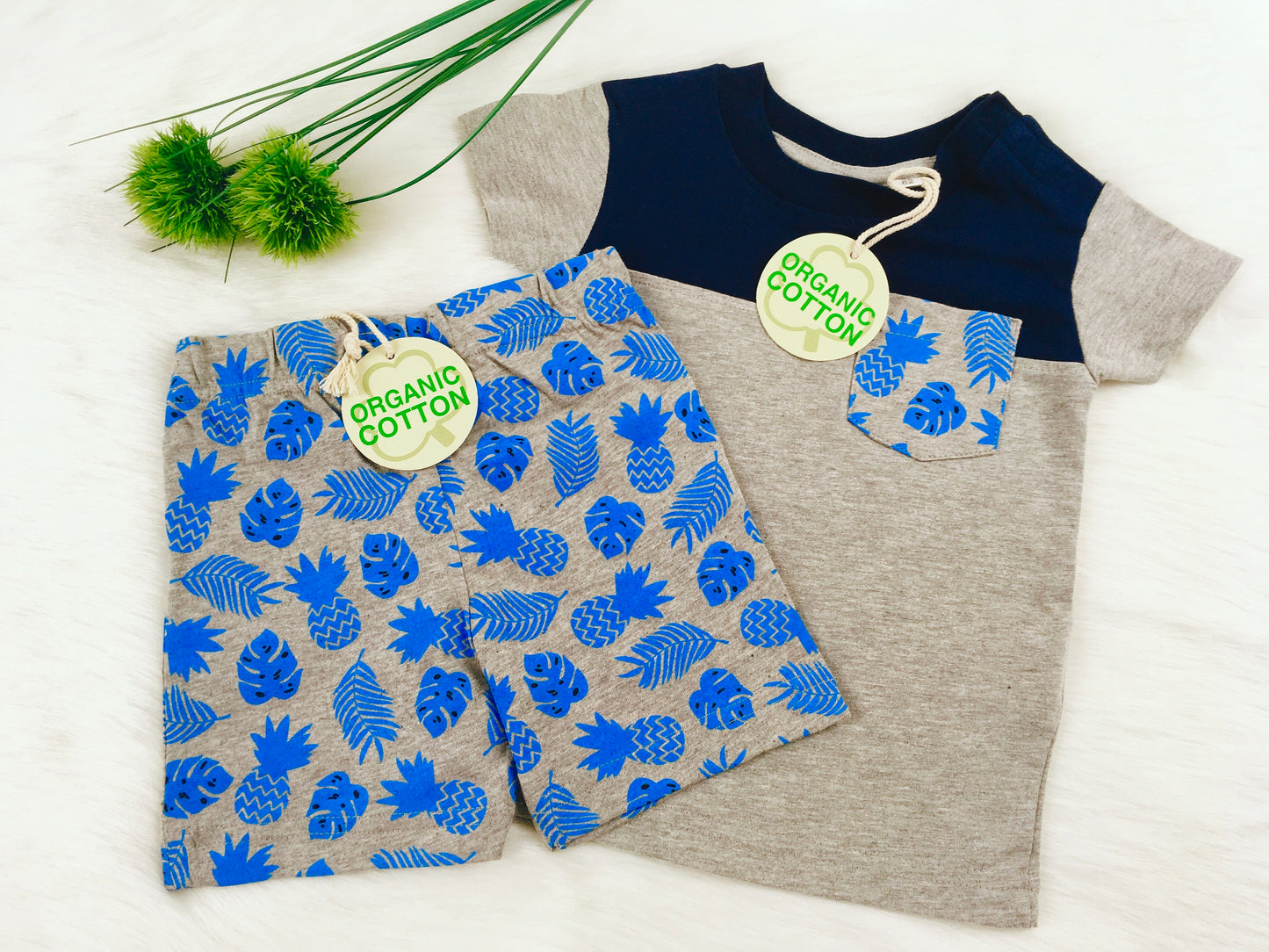 2er-Set Shorts + T-Shirt, Gr. 56/62