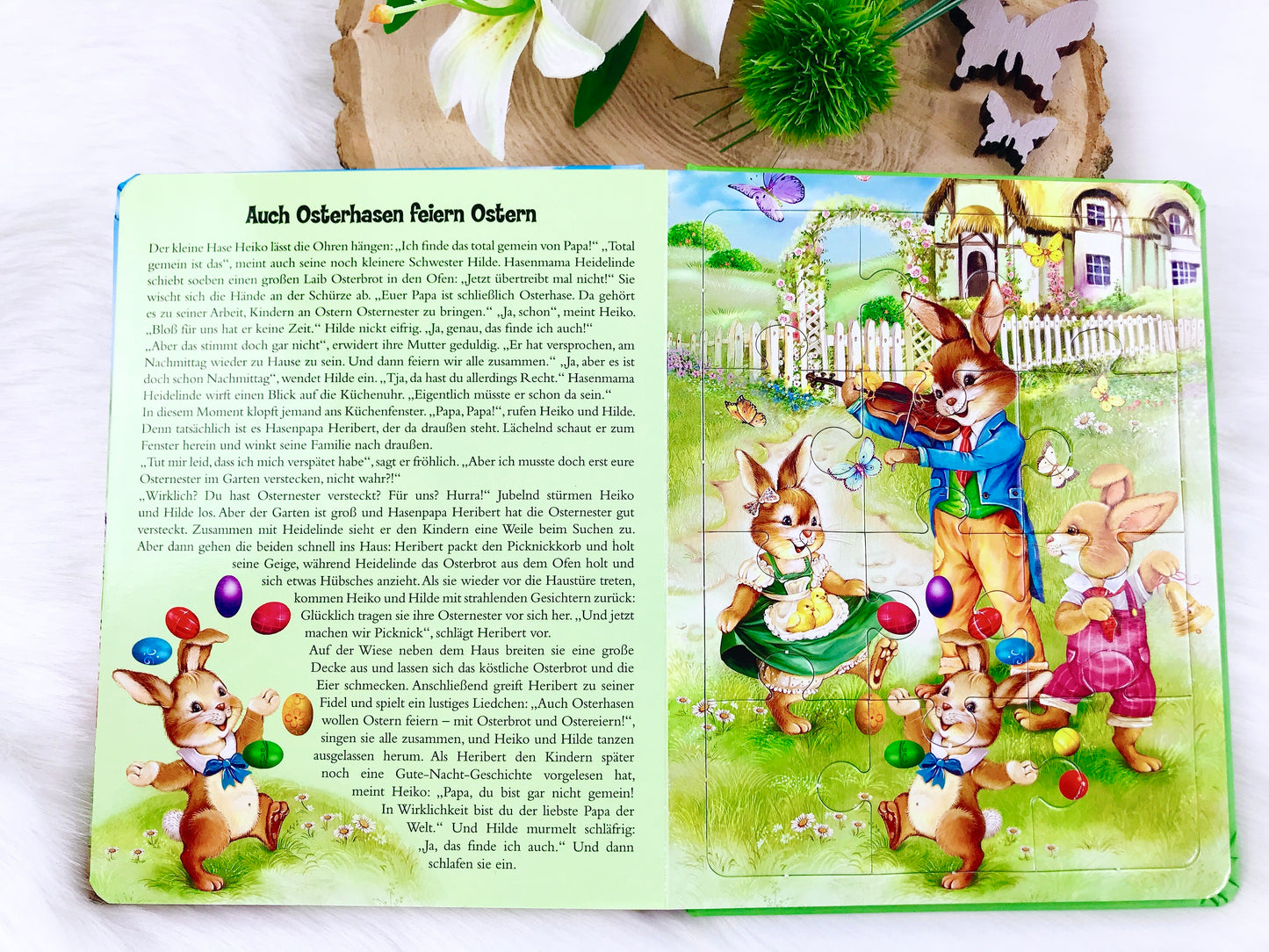 Puzzle-Buch: Mein liebstes Oster Puzzlebuch, Osterbuch, Puzzlebuch mit Geschichten