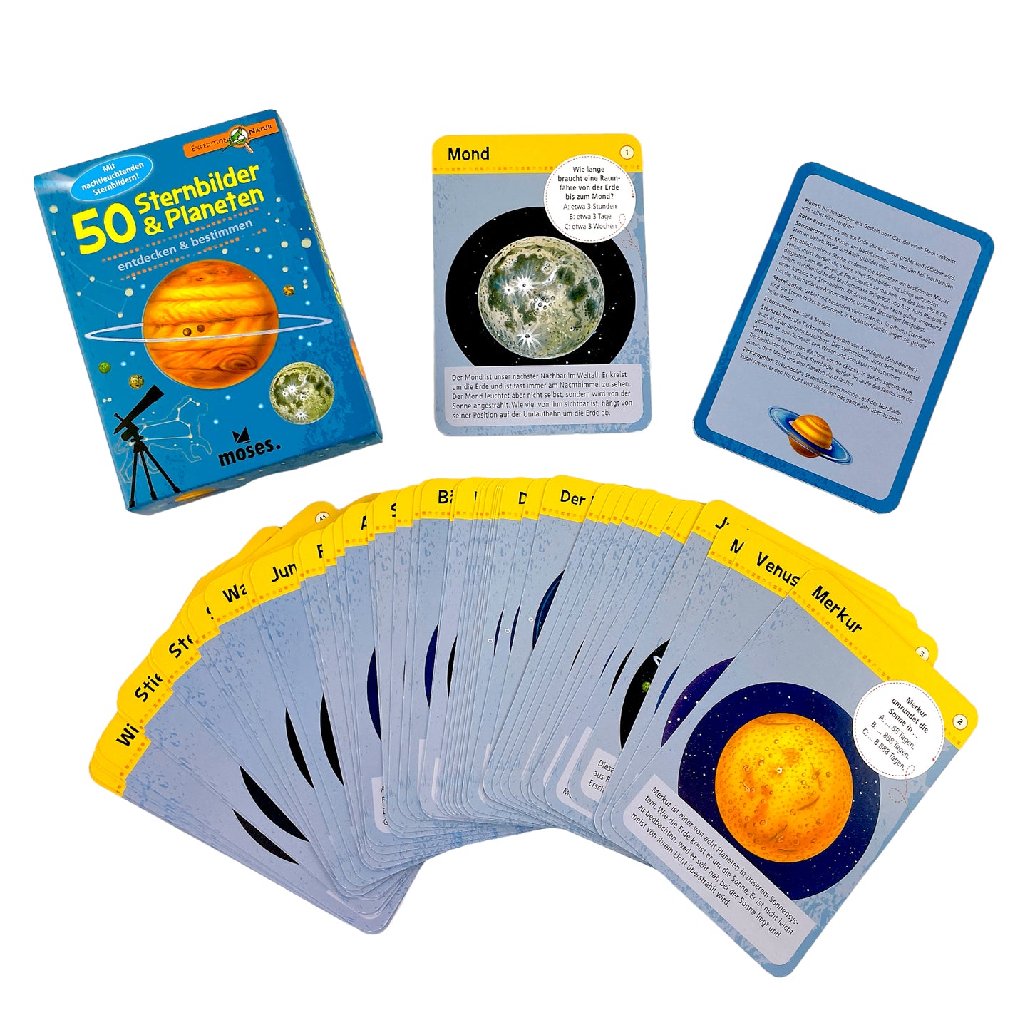50 Sternbilder & Planeten, Moses Verlag