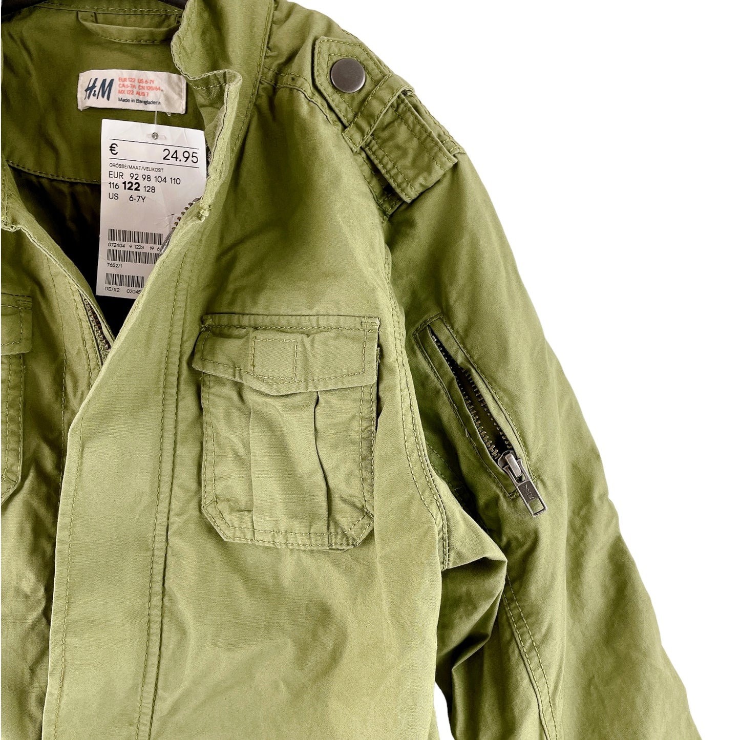 H&M Jacke, Gr. 122, Grün