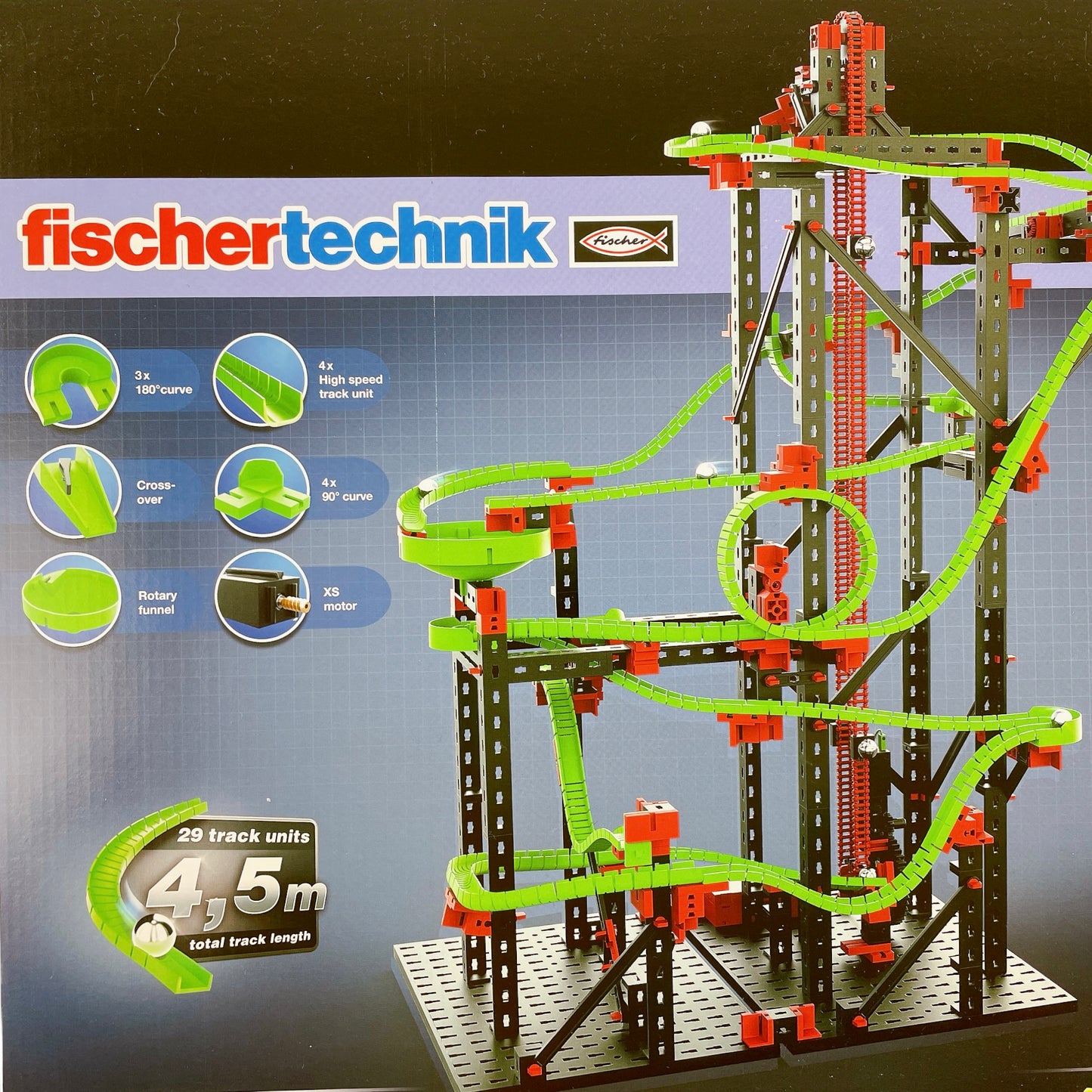 fischertechnik Kugelbahn Dynamik L2, Profi, 780 Teile, 7 Modelle