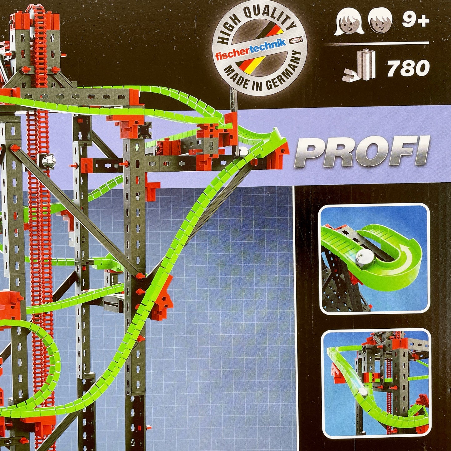 fischertechnik Kugelbahn Dynamik L2, Profi, 780 Teile, 7 Modelle