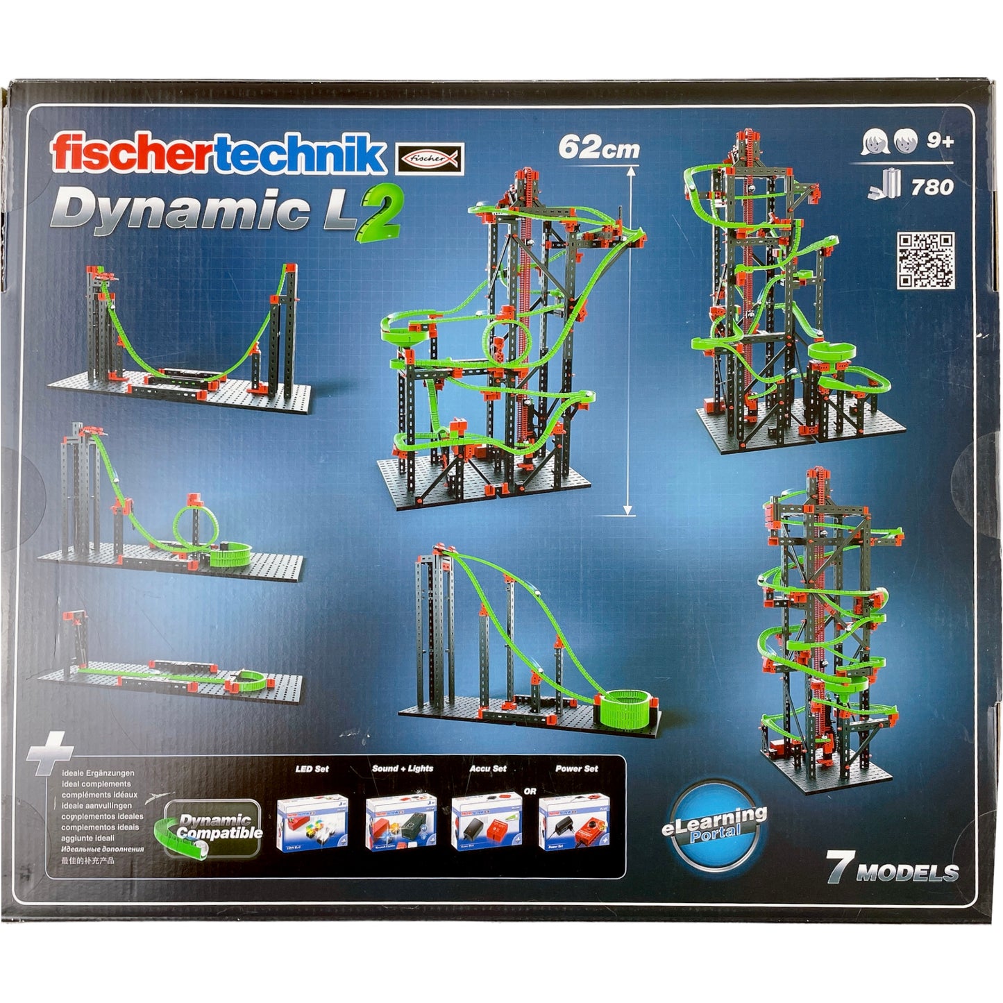 fischertechnik Kugelbahn Dynamik L2, Profi, 780 Teile, 7 Modelle