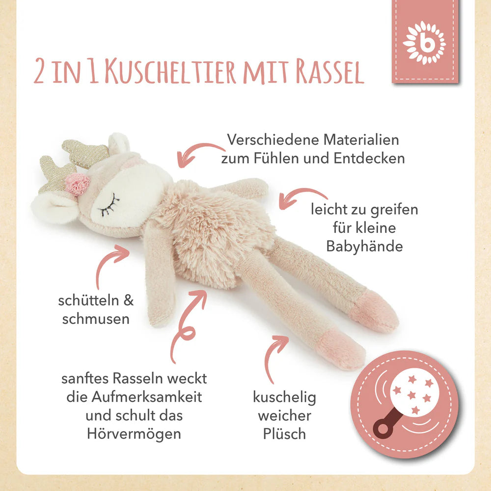 Spielfigur Reh Ella mit Rassel