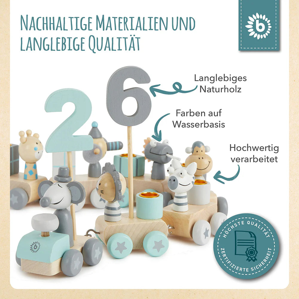 Geburtstagszug Holz SCANDI 0-99 Jahre (Kopie)