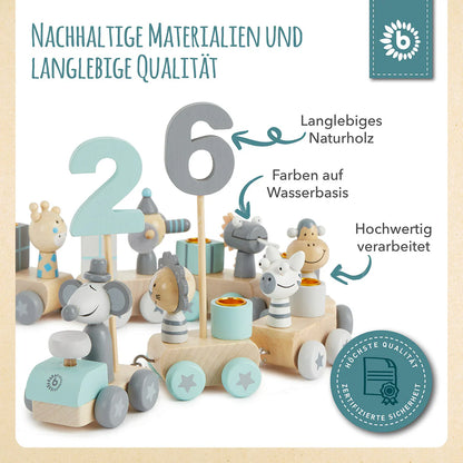 Geburtstagszug Holz SCANDI 0-99 Jahre (Kopie)
