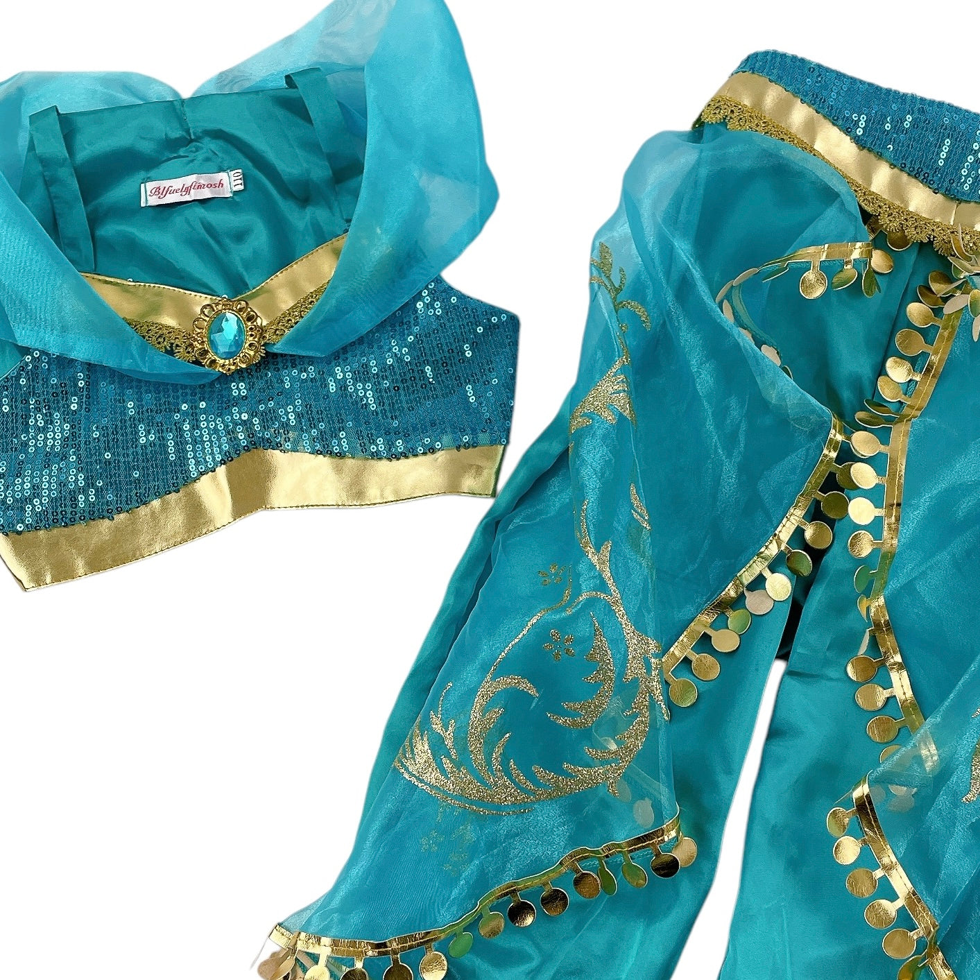 Kostüm Fasching Jasmin Bauchtanz, Gr. 110