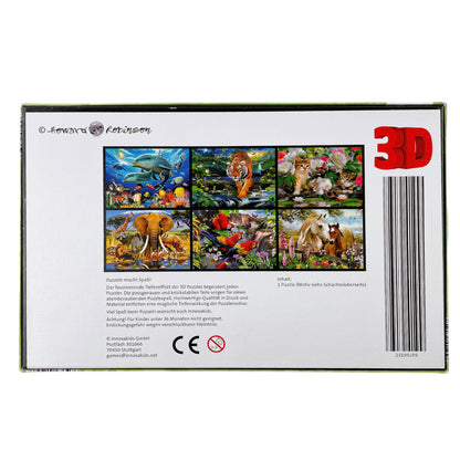 3D Puzzle Papageien, 500 Teile