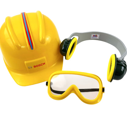 Theo Klein Bosch Helm, Arbeitsbrille & Ohrenschützer