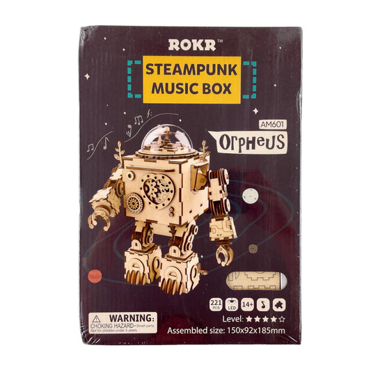 Robotime Steampunk Music Box Orpheus - Holzmodellbau