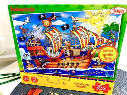 Bodenpuzzle Piratenschiff, 35 Teile, bayer