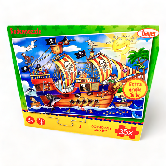 Bodenpuzzle Piratenschiff, 35 Teile, bayer