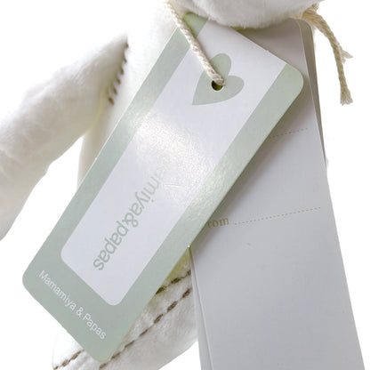Mamamiya & Papas Kuscheltier Hase, Stofftier, Weiß