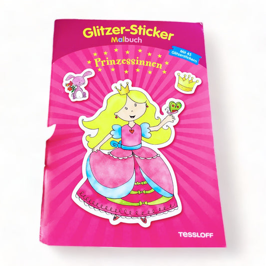 Malbuch „Glitzer-Sticker Malbuch. Prinzessinnen“