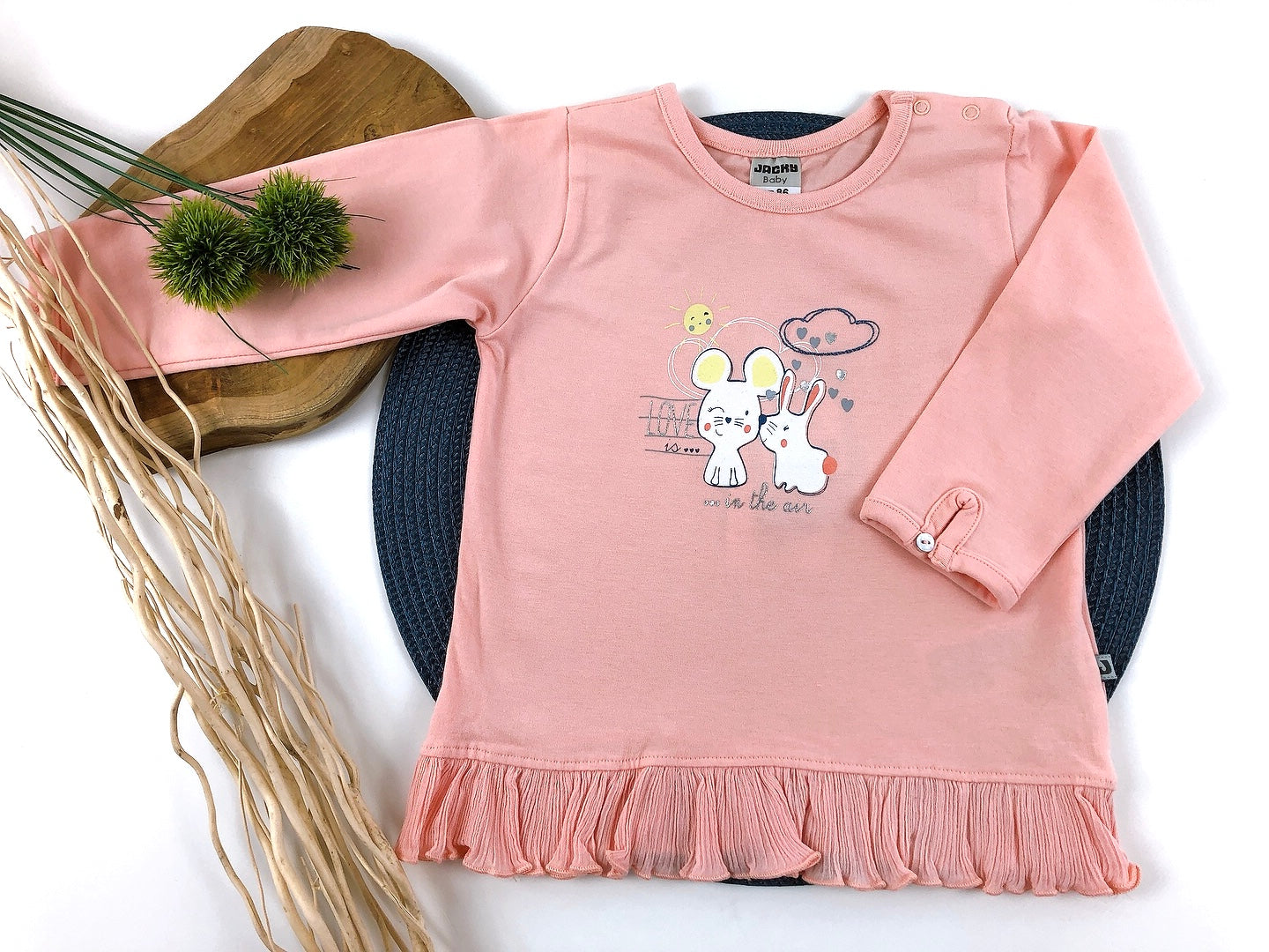 Jacky Baby Langarm-Shirt, Gr. 86, rosa