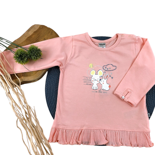 Jacky Baby Langarm-Shirt, Gr. 86, rosa