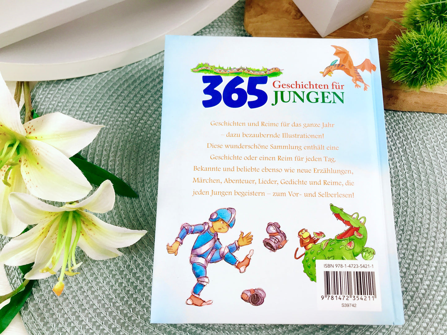 Buch „365 Geschichten für Jungen“, Gute-Nacht-Geschichten zum Vorlesen