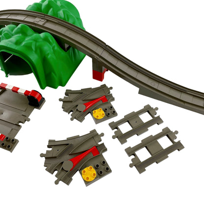 LEGO® Duplo Set Eisenbahnbrücke, Tunnel, Weichen, Schienen