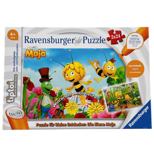 Ravensburger tiptoi Puzzle Biene Maja, 2x24 Teile