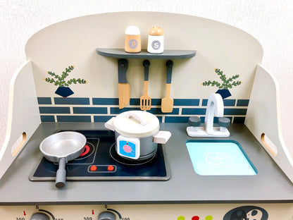 Modern Living Kinderküche mit Waschmaschine "Cook & Wash", hellgrau