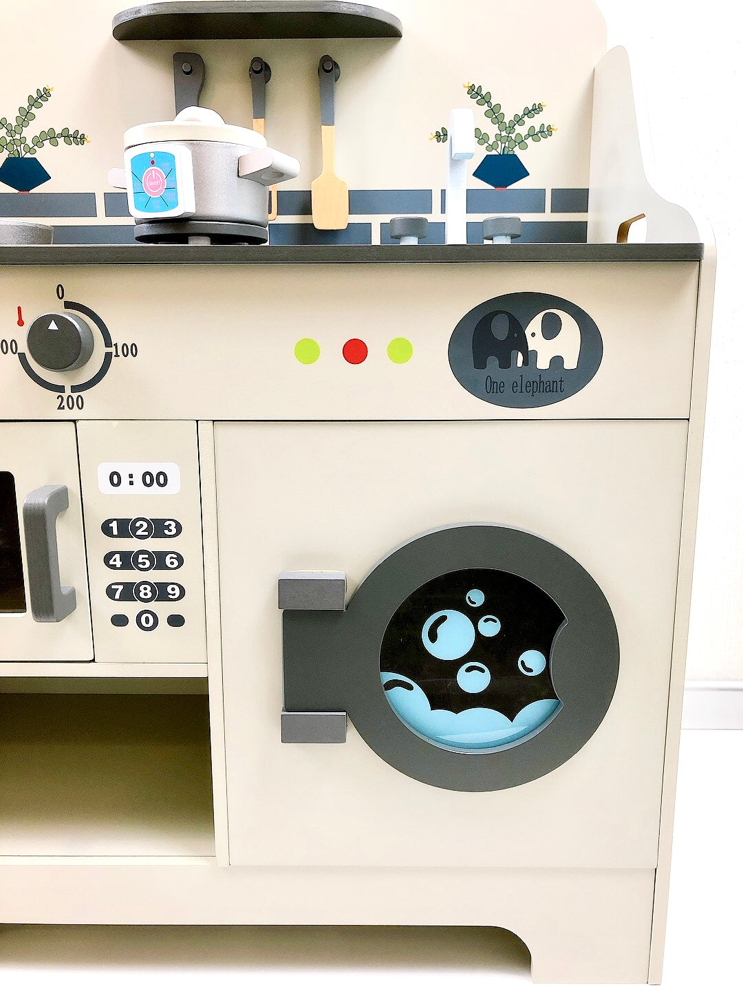 Modern Living Kinderküche mit Waschmaschine "Cook & Wash", hellgrau