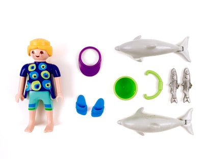 Playmobil 5876 Duo-Pack Pflegerin mit Delfinjungen