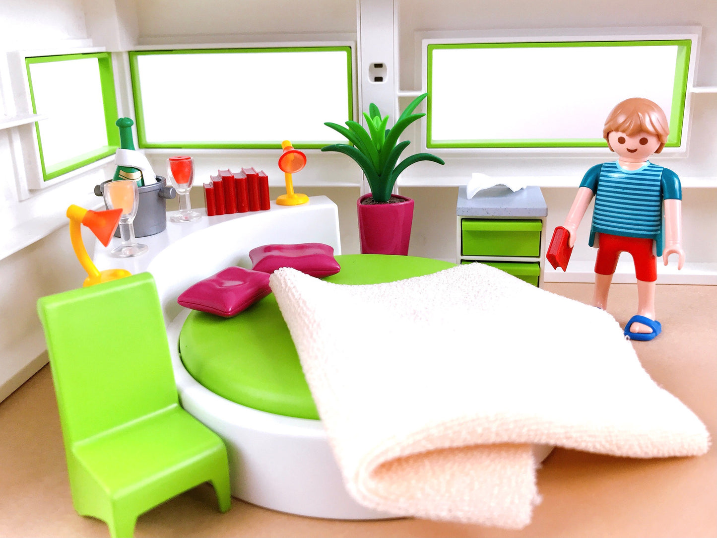 Playmobil 5583 Schlafinsel, Schlafzimmer, Villa, vollständig