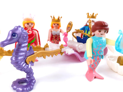 Playmobil Seepferdchen-Set, Meereskönig, Kutsche, Meerjungfrauen