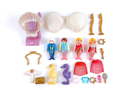 Playmobil Seepferdchen-Set, Meereskönig, Kutsche, Meerjungfrauen