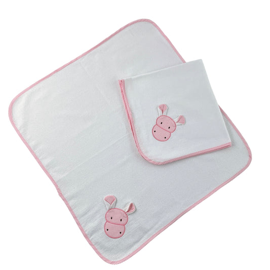 Moltontuch Nilpferd, 2er Pack