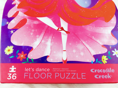 Großes Puzzle „Let’s Dance“, Crocodile Creek, 36 Teile