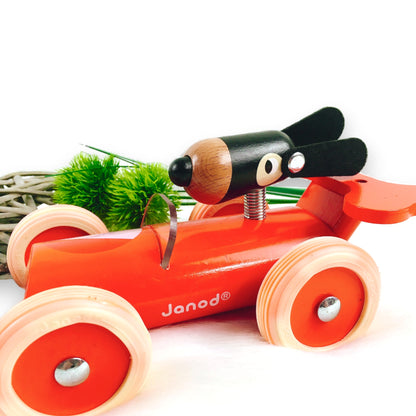 Janod Spirit Rennwagen Marco, rot, Holz