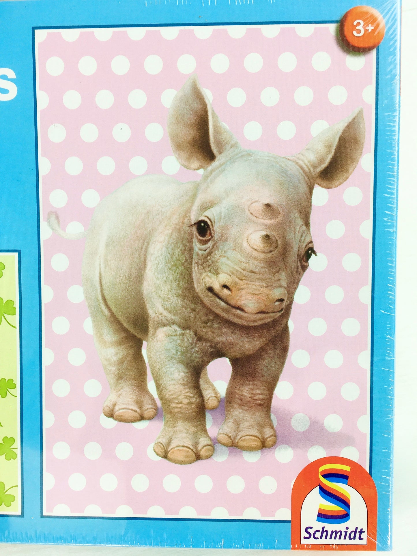 Schmidt Puzzle Zookinder, 2 x 26 Teile, Elefant und Nashorn