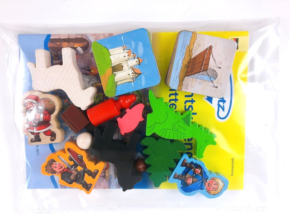 HABA 4780 - Ratz Fatz Inhalt Adventskalender Ritterburg, Lernspiel