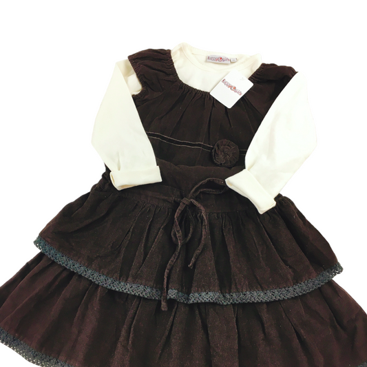 2er-Set, Kleid mit Langarmshirt, Gr. 116